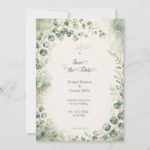 Élégantes Botaniques de Mariage Eucalyptus Sage