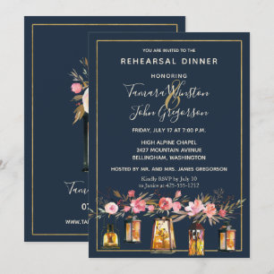 Invitation Élégantes Peonies à cordes rustiques Lumières Mari