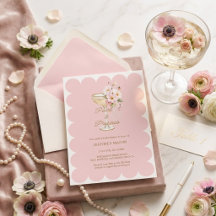 Élégantes Perles et Rose Prosecco pour Enterrement