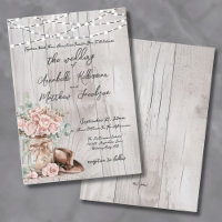 Élégantes Roses en Bois Rustique Mariage Champêtre