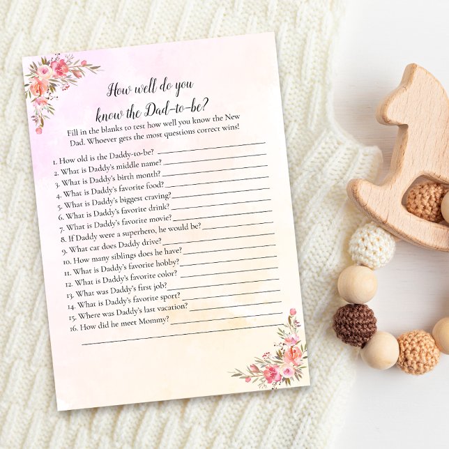 Invitation Elephant Baby shower Qui Connaît Papa Meilleur Jeu (Créateur téléchargé)