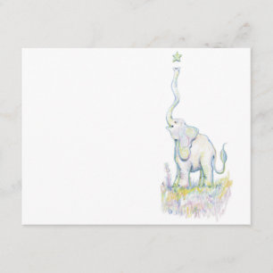 Invitation Éléphant chanceux
