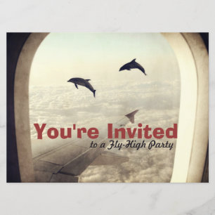 Invitation élevée d'anniversaire de partie de