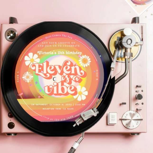 Invitation Eleven est une Vibe Super Retro Vinyl Rainbow Dais (Créateur téléchargé)