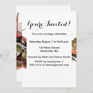 Invitation Elf Bird Sprite Pixie Brownie Fairy Tale