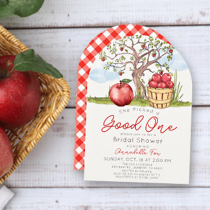 Invitation Elle a choisi un bon pommier Shower de mariage