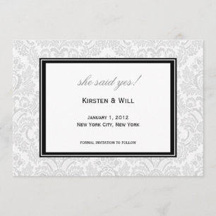 Invitation elle a dit oui !