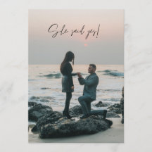 Elle A Dit Que Yes Beach Photo Engagement