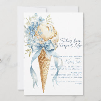 Invitation Elle a été écumée Fête de Mariage Glace