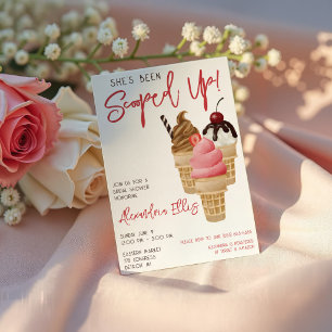 Invitation Elle a été emportée ! Fête des mariées de crème gl