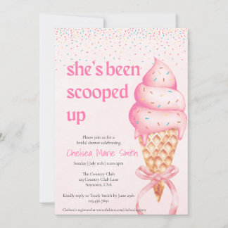 Invitation Elle a été emportée sur l'invitation de la douche 