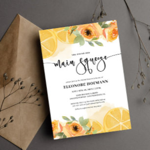 Invitation Elle a trouvé Main Squeeze nuptiale douche Invitat