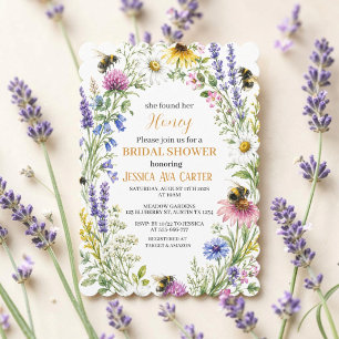 Invitation Elle a trouvé sa Baby Shower de Mariée Honey Wildf