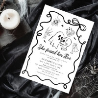 Elle a trouvé sa Boo Ghost Floral Baby Shower de