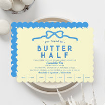 Elle a trouvé sa douche de mariée Butter Half Blue
