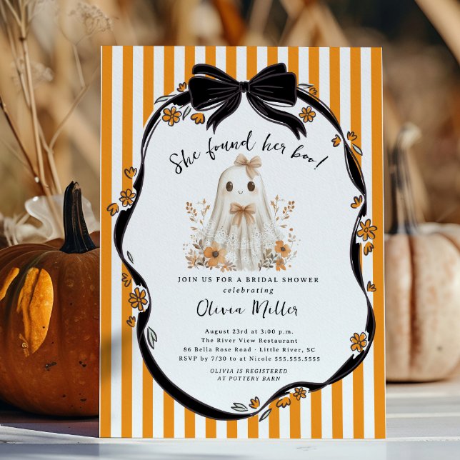 Invitation Elle A Trouvé Sa Fête des mariées De Boo (Créateur téléchargé)