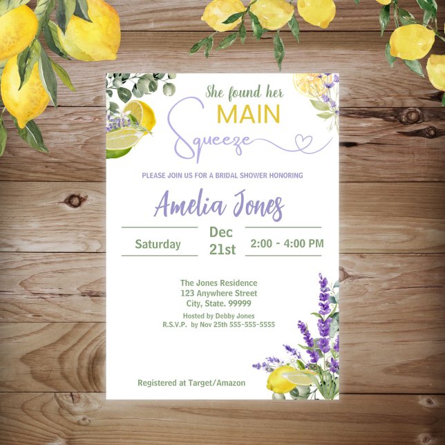 Invitation Elle A Trouvé Sa Fête des mariées De Squeeze (Créateur téléchargé)