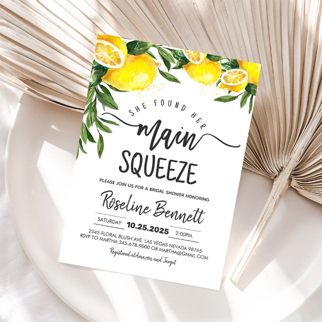 Invitation Elle A Trouvé Sa Fête des mariées De Squeeze (Créateur téléchargé)