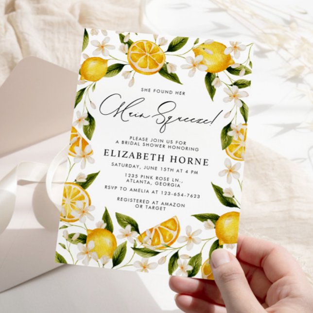 Invitation Elle A Trouvé Sa Fête des mariées Principale De Ci (Créateur téléchargé)