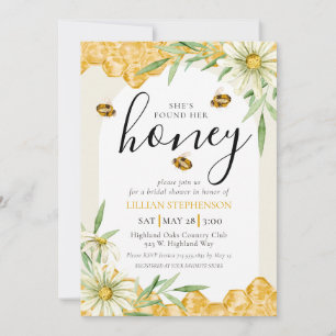 Invitation Elle a Trouvé Sa Lune de Miel Arch Daisy Bee Enter