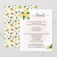 Elle A Trouvé Sa Main Squeeze Lemons insert card