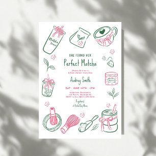 Invitation Elle a Trouvé sa Parfaite Fête de Fiançailles au M