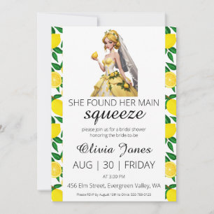 Invitation elle a trouvé sa principale douche de nuptiale