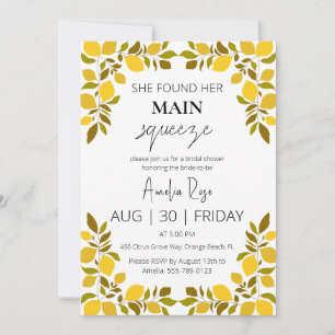 Invitation elle a trouvé sa principale douche de nuptiale