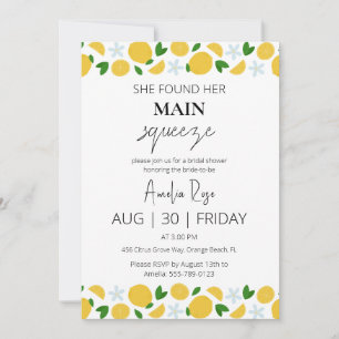 Invitation elle a trouvé sa principale douche de nuptiale