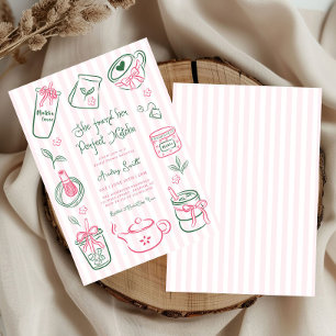 Invitation Elle a Trouvé sa Robe de Mariée Rose Parfaite Matc