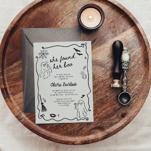 Invitation Elle A Trouvé Son Boo Une Fête des mariées D'Hallo