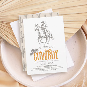 Invitation Elle a Trouvé Son Cow-Boy Enterrement de Vie de Je