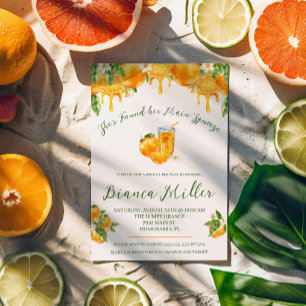 Invitation Elle a Trouvé Son Mariage Orange Enterrement de Vi