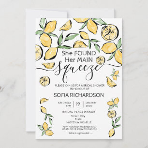 Invitation Elle a trouvé son principal citron BOHO SUMMER Inv