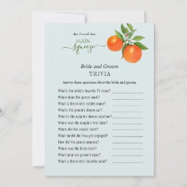 Invitation Elle a trouvé son principal squeeze Douche Trivia