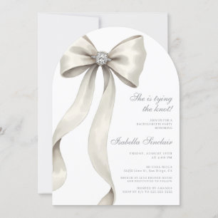 Invitation Elle Attache Le Noeud Bachelorette Arqué