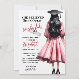 Invitation Elle Croyait Qu'Elle Pouvait Faire Ses Études