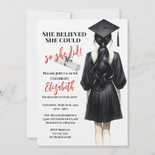 Invitation Elle Croyait Qu'Elle Pouvait Faire Ses Études