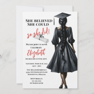 Invitation Elle Croyait Qu'Elle Pouvait Faire Ses Études