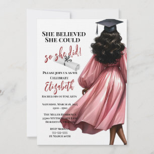 Invitation Elle Croyait Qu'Elle Pouvait Faire Ses Études