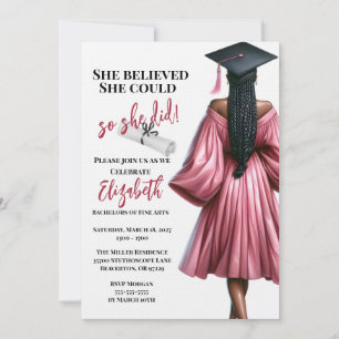 Invitation Elle Croyait Qu'Elle Pouvait Faire Ses Études