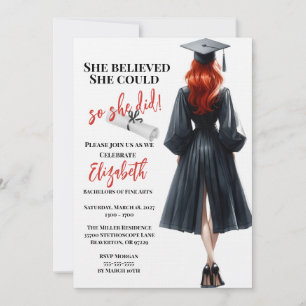Invitation Elle Croyait Qu'Elle Pouvait Faire Ses Études