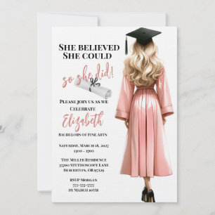 Invitation Elle Croyait Qu'Elle Pouvait Faire Ses Études