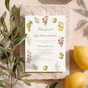Invitation Elle est fraîche de la douche de mariage sur le ma
