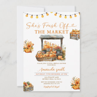 Invitation Elle est fraîche de la Fête des mariées Citrouille
