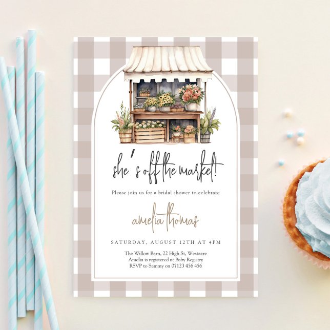 Invitation Elle est fraîche de la Fête des mariées du marché (Créateur téléchargé)