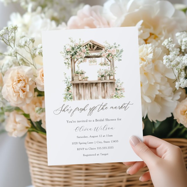 Invitation Elle est fraîche de la Fête des mariées du marché (Créateur téléchargé)