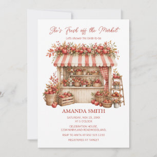 Invitation Elle est fraîche de la pomme marché Shower de mari