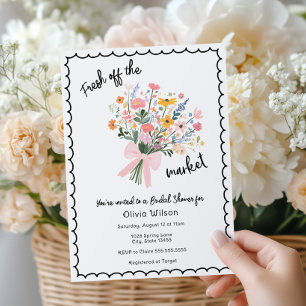 Invitation Elle est Fraîche du Marché Baby Shower