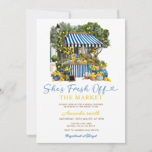Invitation Elle est fraîche du marché Lemon Bridal Shower